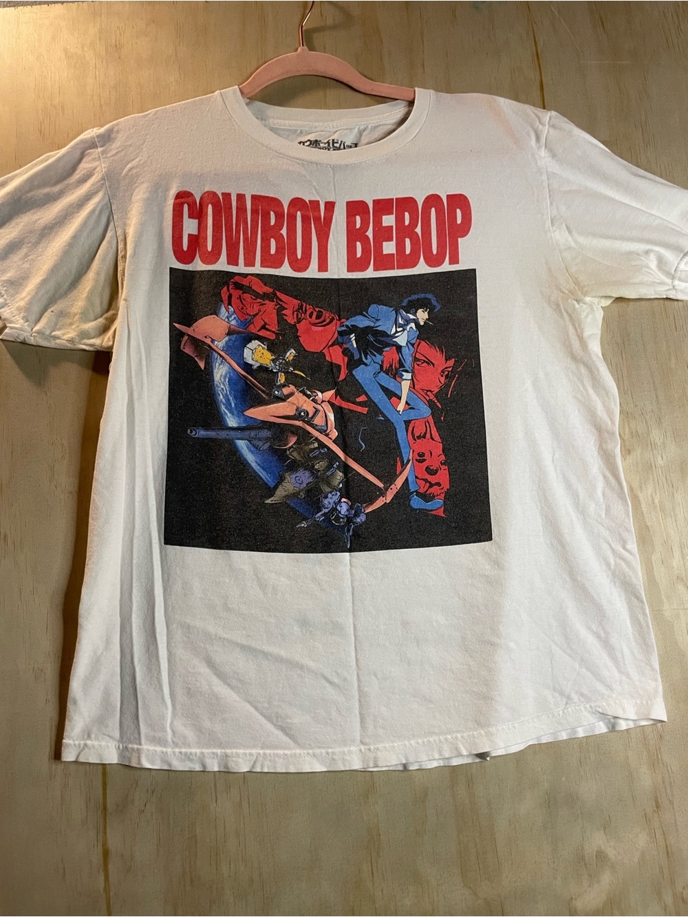 Cowboy Bebop Graphic Tee - White Short Sleeve Shirt
